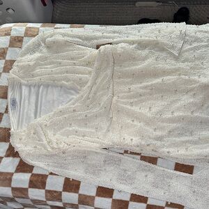 Oh Polly Cream Beaded Dress